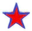 JKM Star with Color Border Applique (Iron On)