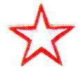 JKM Star with Color Border Applique (Stick On)