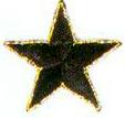 JKM Large Star with Gold Outline Applique (Stick On)