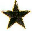 JKM Medium Star with Gold Outline Applique (Iron On)
