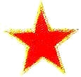 JKM Patriotic Stars with Gold Outline Applique (Stick On)