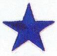 JKM 1 1/2" Star Applique (Stick On)