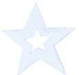 JKM Outline of Star Applique (Iron On)