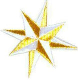 JKM Large 8 Point Star Applique (Stick On)