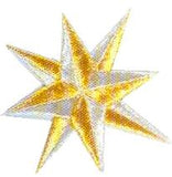 JKM Large 8 Point Star Applique (Stick On)