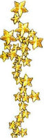 JKM Gold Star Cluster Applique (Iron On)