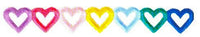 JKM Multi Heart Straight Banner Applique (Iron On)