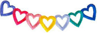 JKM Multi Heart Curved Banner Applique (Stick On)