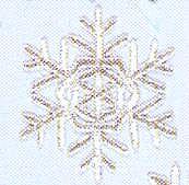 JKM Silver Snowflake Applique (Iron On)