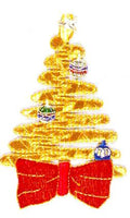 JKM Large Gold Christmas Tree Applique (Stick On)