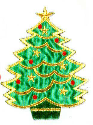 JKM Large Christmas Tree Applique (Iron On)