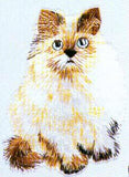 JKM Large Cat Sitting Applique (Iron On)