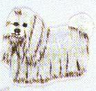 JKM Long Haired Dog Applique (Iron On)