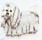 JKM Long Haired Dog Applique (Stick On)
