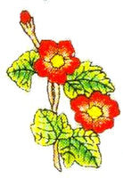 JKM Red/Yellow Flower Applique (Iron On)