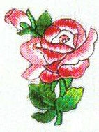 JKM Open Rose Applique (Iron On)