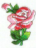 JKM Open Rose Applique (Iron On)