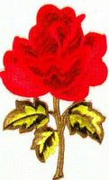 JKM Large Rose on Stem Applique (Stick On)