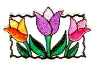 JKM Small Tulips Applique (Iron On)