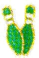 JKM Pair of Bowling Pins Applique (Iron On)