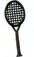 JKM Tennis Racket Applique (Stick On)