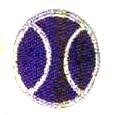 JKM Tennis Ball Applique (Stick On)