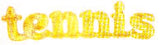 JKM Medium Gold Tennis Applique (Stick On)