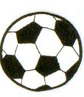 JKM Large Soccer Ball Applique (Iron On)