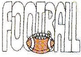 JKM White Football Applique (Stick On)