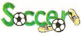 JKM Green Soccer Applique (Iron On)