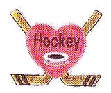 JKM Love Hockey Applique (Stick On)
