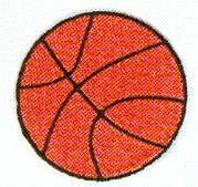 JKM Large Basketball Applique (Stick On)