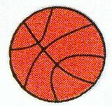 JKM Large Basketball Applique (Stick On)