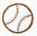 JKM Large Baseball Applique (Iron On)