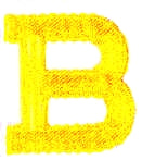 JKM Yellow 2" Letter (Iron On)