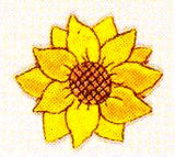 JKM Medium Single Sunflower Applique (Iron On)
