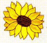 JKM Large Single Sunflower Applique (Stick On)