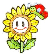 JKM Flower with Butterfly Applique (Iron On)