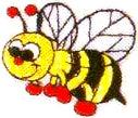 JKM Bumble Bee Applique (Iron On)