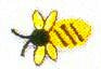 JKM Small Bee Applique (Stick On)