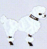 JKM Medium Poodle Applique (Iron On)
