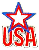 JKM USA with Blue & Red and White Star Applique (Stick On)