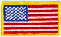 JKM American Flag with Merrow Edge Applique (Iron On)