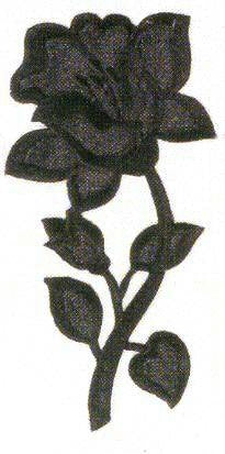 JKM Large Rose Applique (Stick On)