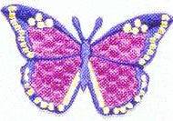 JKM Purple/Fuchsia Butterfly Applique (Stick On)