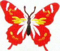 JKM Red Butterfly Applique (Iron On)