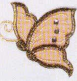 JKM Side View Butterfly Applique (Stick On)