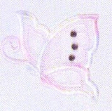 JKM Side View Butterfly Applique (Iron On)