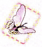 JKM Lavender Butterfly in Frame Applique (Stick On)
