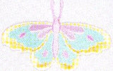 JKM Aqua/Pink/Yellow Pastel Butterfly Applique (Iron On)